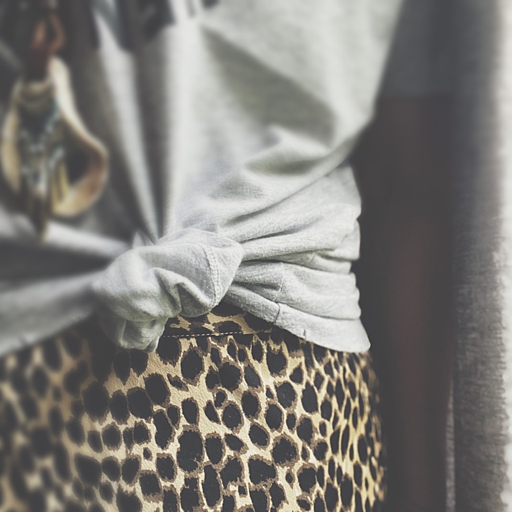 Boutique Artisan Leopard Print Midi Skirt | Handmade A-Line | NWOT Hp🌵 - Picture 7 of 11